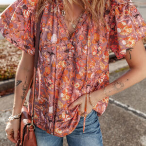 floral blouse