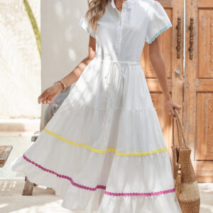 100% cotton shirt dress