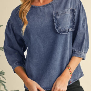 denim blouse