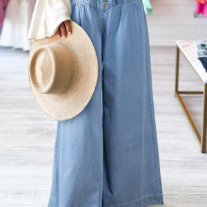 wide pants women retro 100% cotton