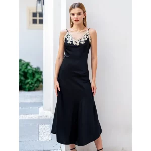 100% Silk Slip Black Beauty Dress